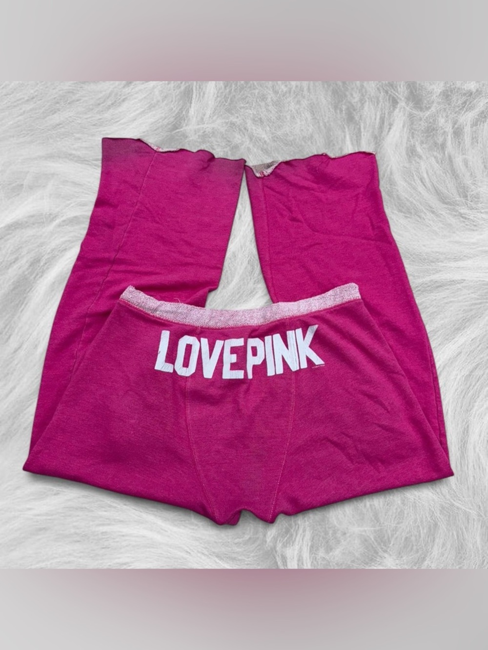 💞 Y2K 2000s PINK Victoria’s Secret ‘love pink’ flare sweatpants💞
